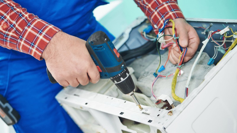 Kartepe Çetintaş Çetintaş çamaşır makinesi kart tamiri – Su almama arızası orijinal parça ile giderildi. - Teknik servis örneği